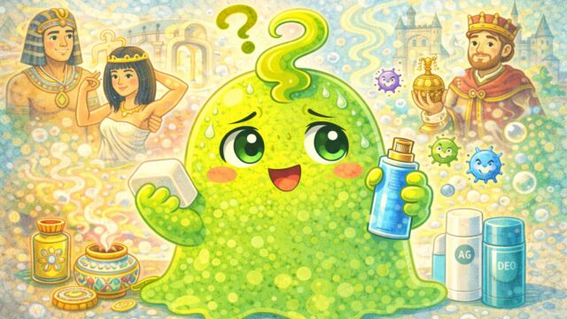 世界の体臭ケアを学ぶスメル君